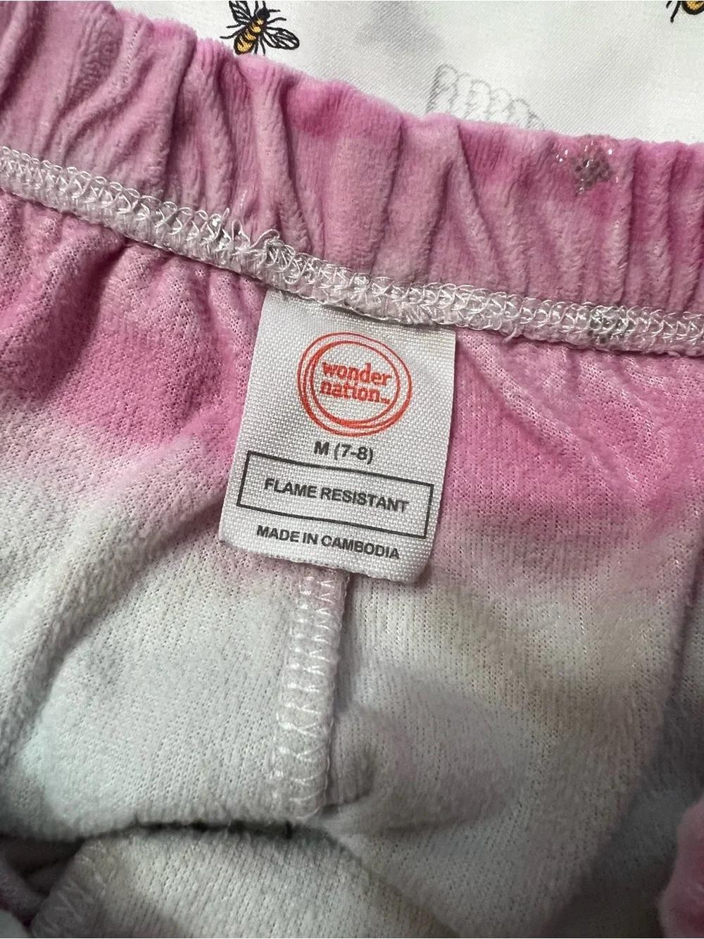 wonder nation Pink 'Stay Sleepy' Girls Long-Sleeve Pajama Set